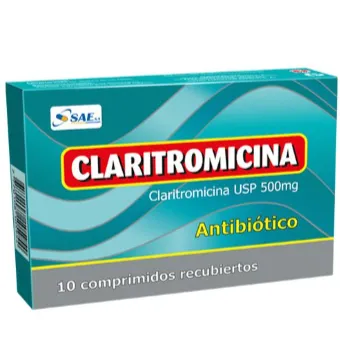 CLARITROMICINA 500 MG X 10 COMPRIMIDOS RECUBIERTOS - Ecofarma
